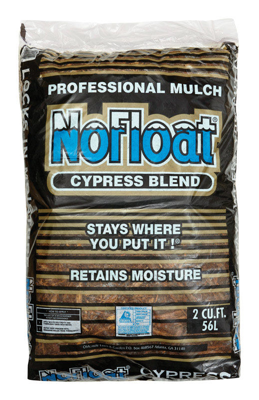 No Float Cypress Blend Mulch Earthtone 2 cu. ft. 12 sq. ft. Stine