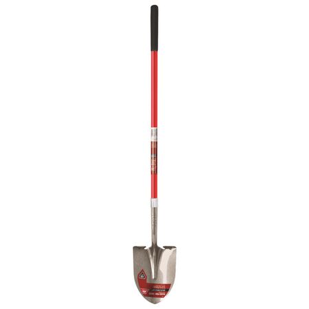Ace 57.25 in. Steel Round Digging Shovel Fiberglass Handle
