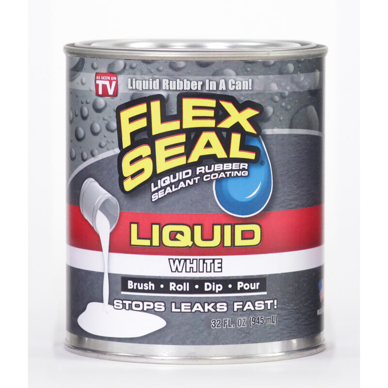 Flex Seal Satin White Liquid Rubber Sealant Coating 1 qt