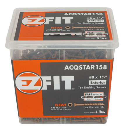 EZ Exterior Screws #8 x 1-5/8" T-25 Star 5 lb.