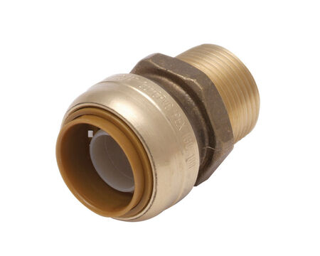 SharkBite 1/2 in. Push X 1/2 in. D MPT Brass Connector