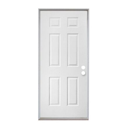 Steel Front Door Slab Left Hand - 32 In x 80 In