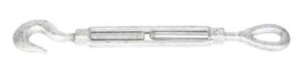 Baron 6 in. 13.3 in. L Steel Turnbuckle Hook and Eye Galvanized 1 500 lb. 1 pk