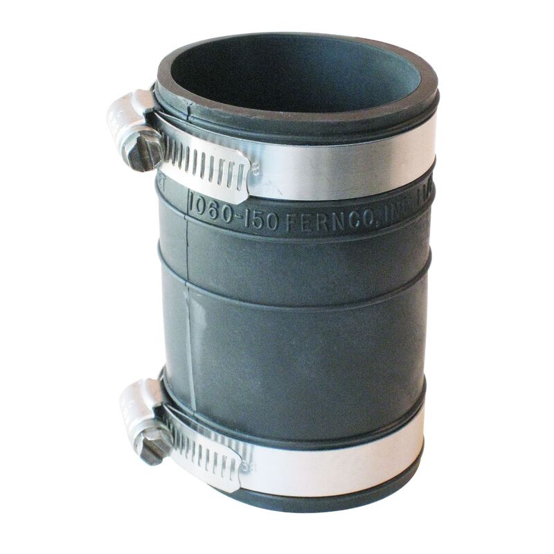 Fernco Schedule 40 1 1 2 In Hub X 1 1 2 In Dia Hub Flexible Pvc Coupling Stine Home Yard The Family You Can Build Around