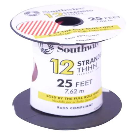 Southwire 25 ft. 12 Stranded THHN Building Wire