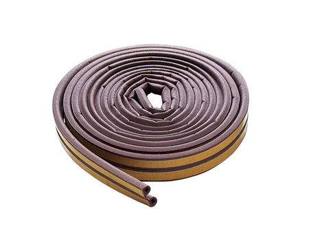 M-D Brown Rubber Weatherstrip For Doors and Windows 17 ft. L X 0.3 in.
