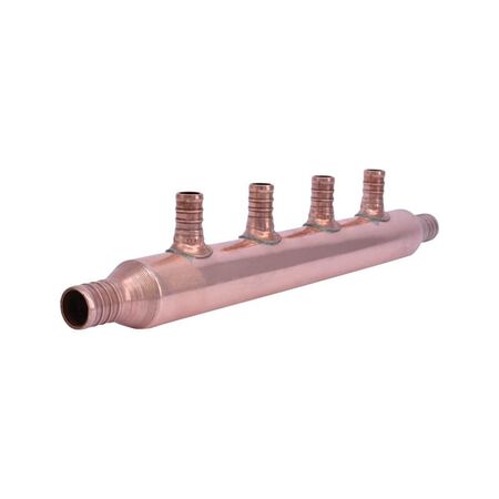 SharkBite 3/4 in. Crimp X 1/2 in. D Crimp 4 Port Manifold