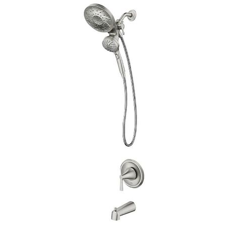Moen Mikah Tub/Shower Faucet, Standard Showerhead, 1.75 gpm Showerhead, 6 Spray Settings, 1-Handle