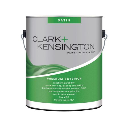 Clark+Kensington Satin Designer White House & Trim Paint & Primer Exterior 1 gal
