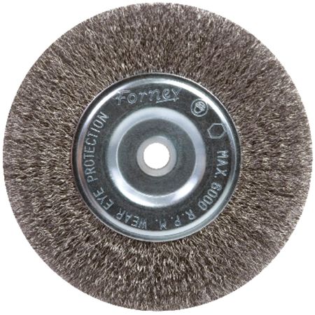 Forney 6 in. Crimped Wire Wheel Brush Metal 6000 rpm 1 pc