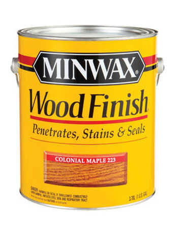 Minwax Wood Finish Transparent Oil-Based Wood Stain Colonial Maple 1 gal.