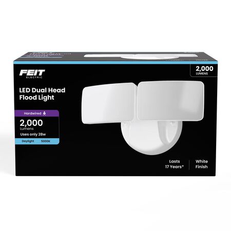 Feit LED Switch Hardwired LED White Security Floodlight