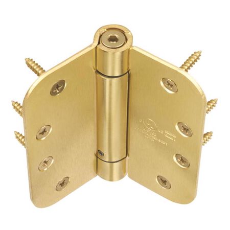 Ace 4 in. L Satin Brass Self Closing Hinge 1 pk