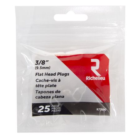 Richelieu Flat Birch Head Plug 3/8 in. D X.38 in. L 25 pk Natural