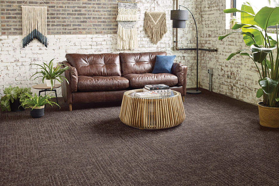 carpet tiles in living room