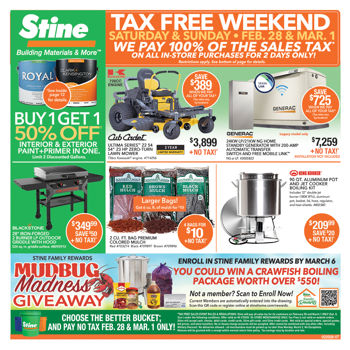 local ad campaign Tax Free Weekend (Saturday & Sunday) image