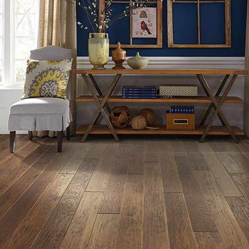Hardwood flooring in common area