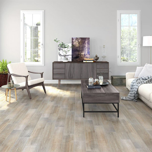 Porcelain tile for high traffic areas