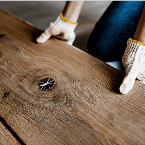 Hardwood flooring installation