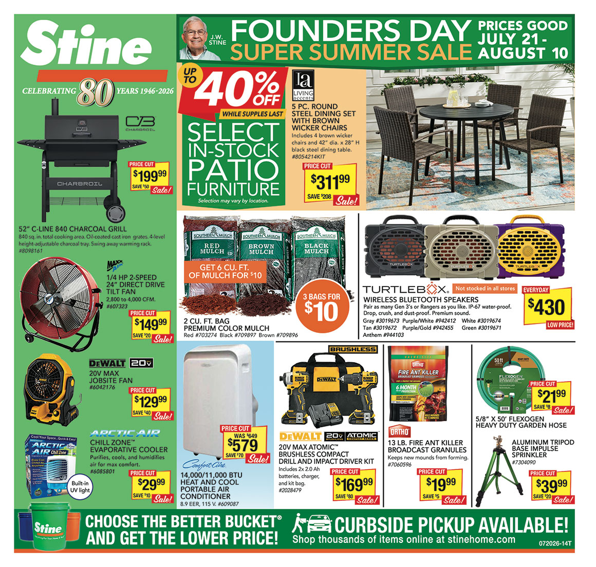 local ad campaign Founders Day Super Summer Sale! image