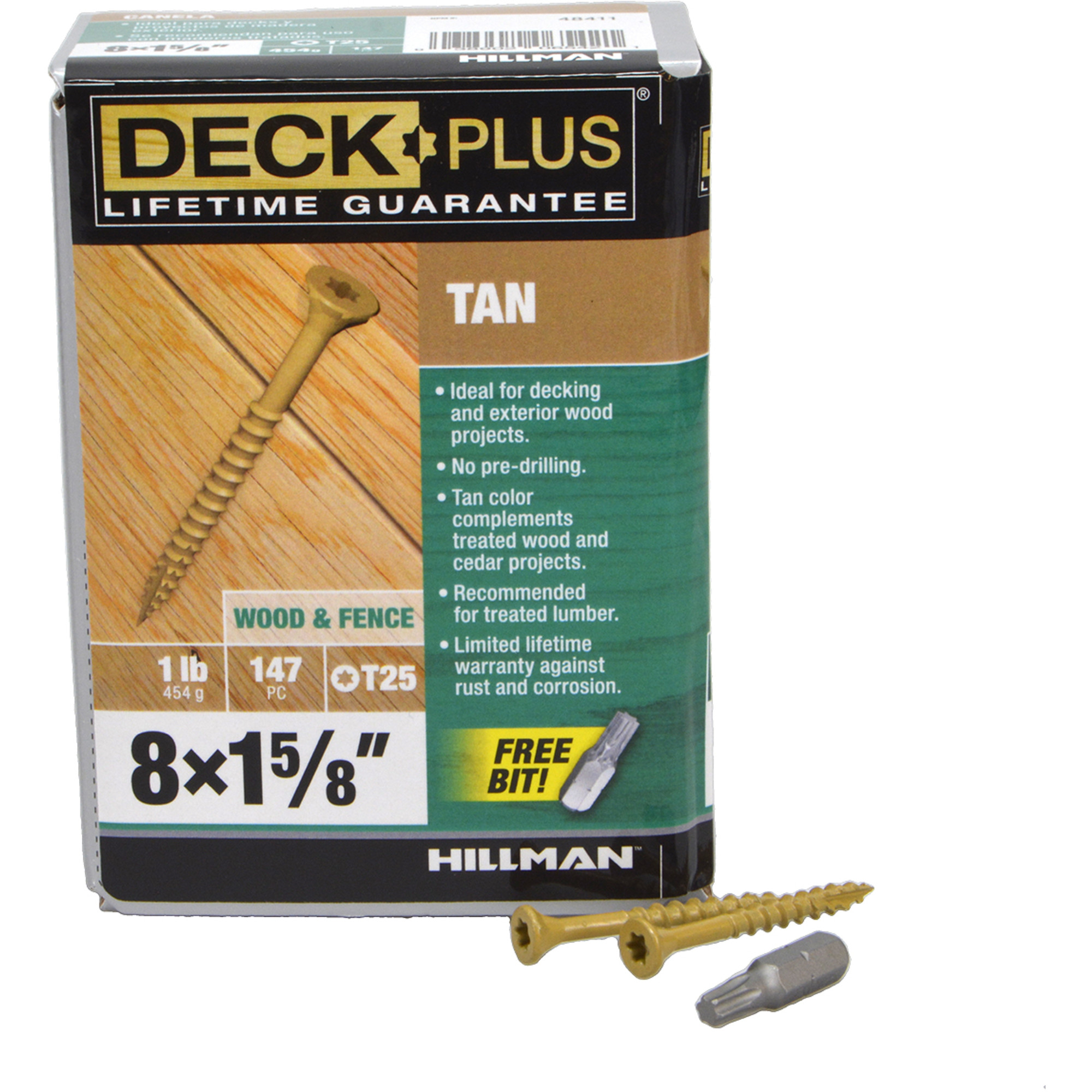 Deck Plus Tan Deck Screws (#8 x 1-5/8 in.)