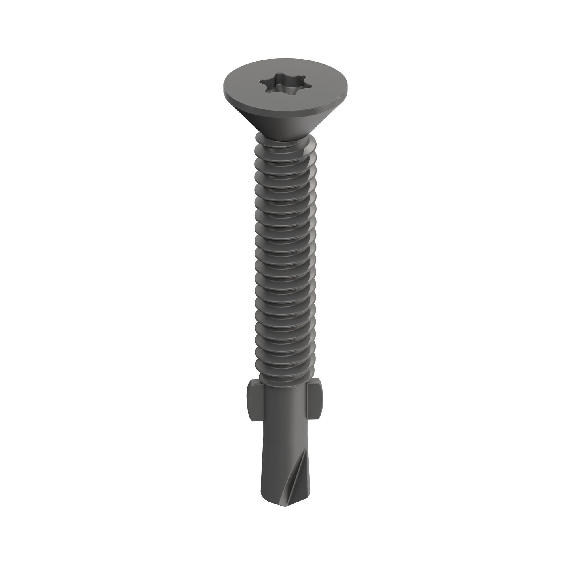 Power Pro Prower Pro Premium Flat Gray Epoxy Self-Drilling Screws (#12-24 � 3-�") 150pc