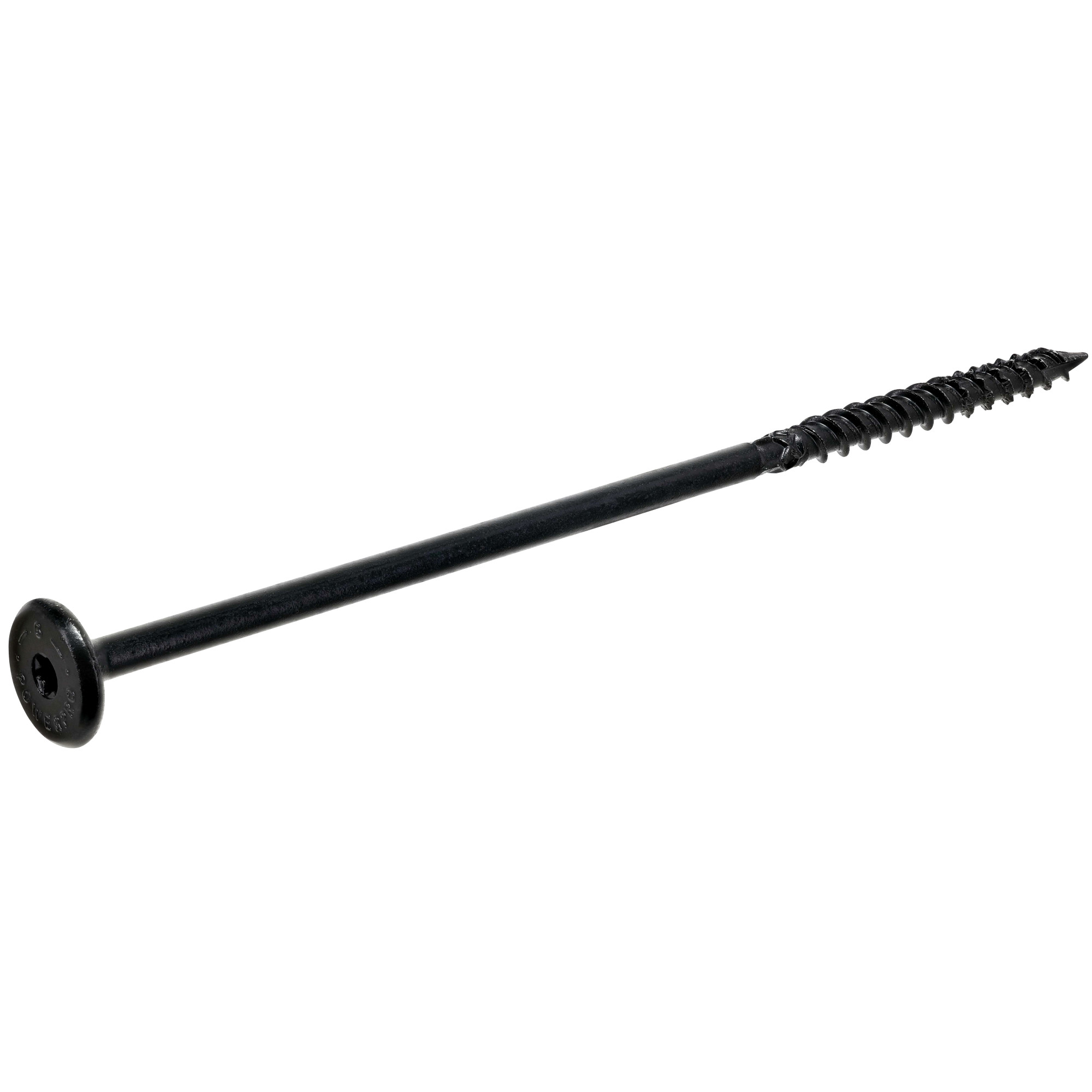 Power Pro Black Lumber-Tite Structural Screws (1/4 in. x 4-1/2 in.) - 10 pc