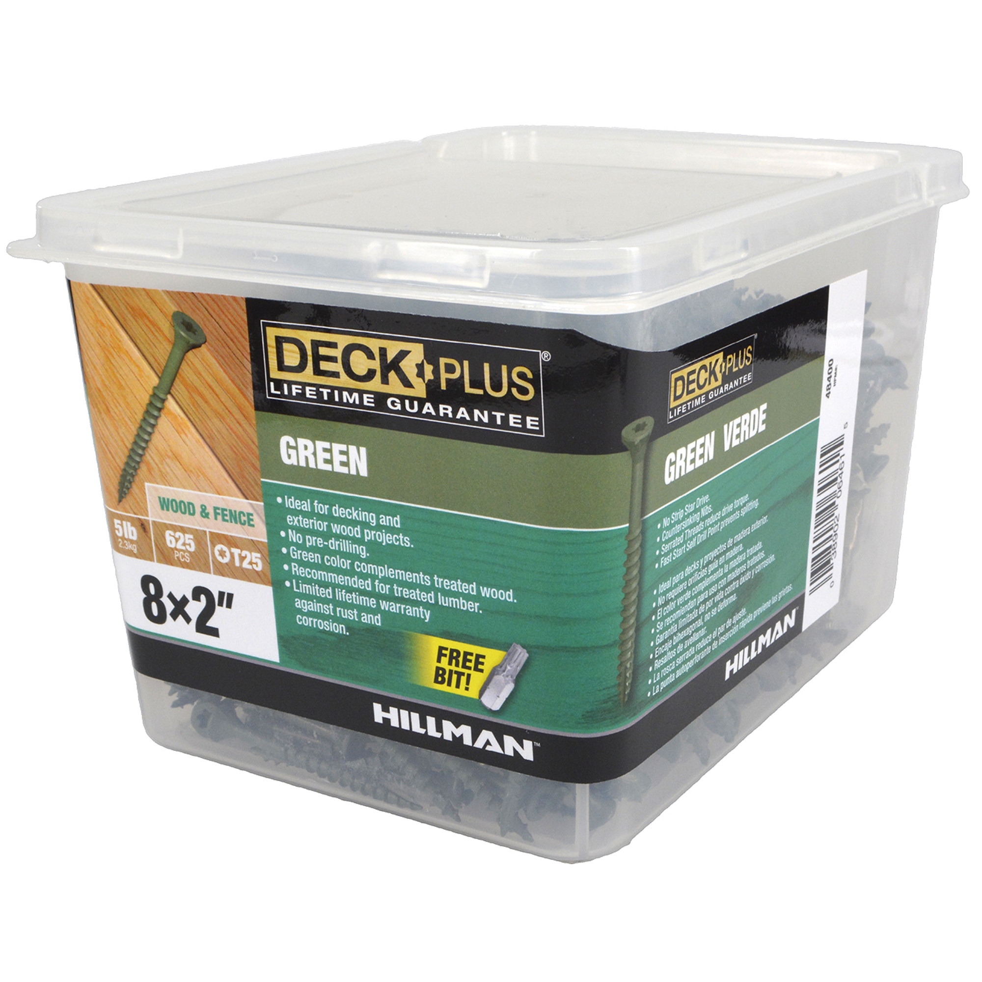 Deck Plus Green Deck Screws (#8 x 2 in.)