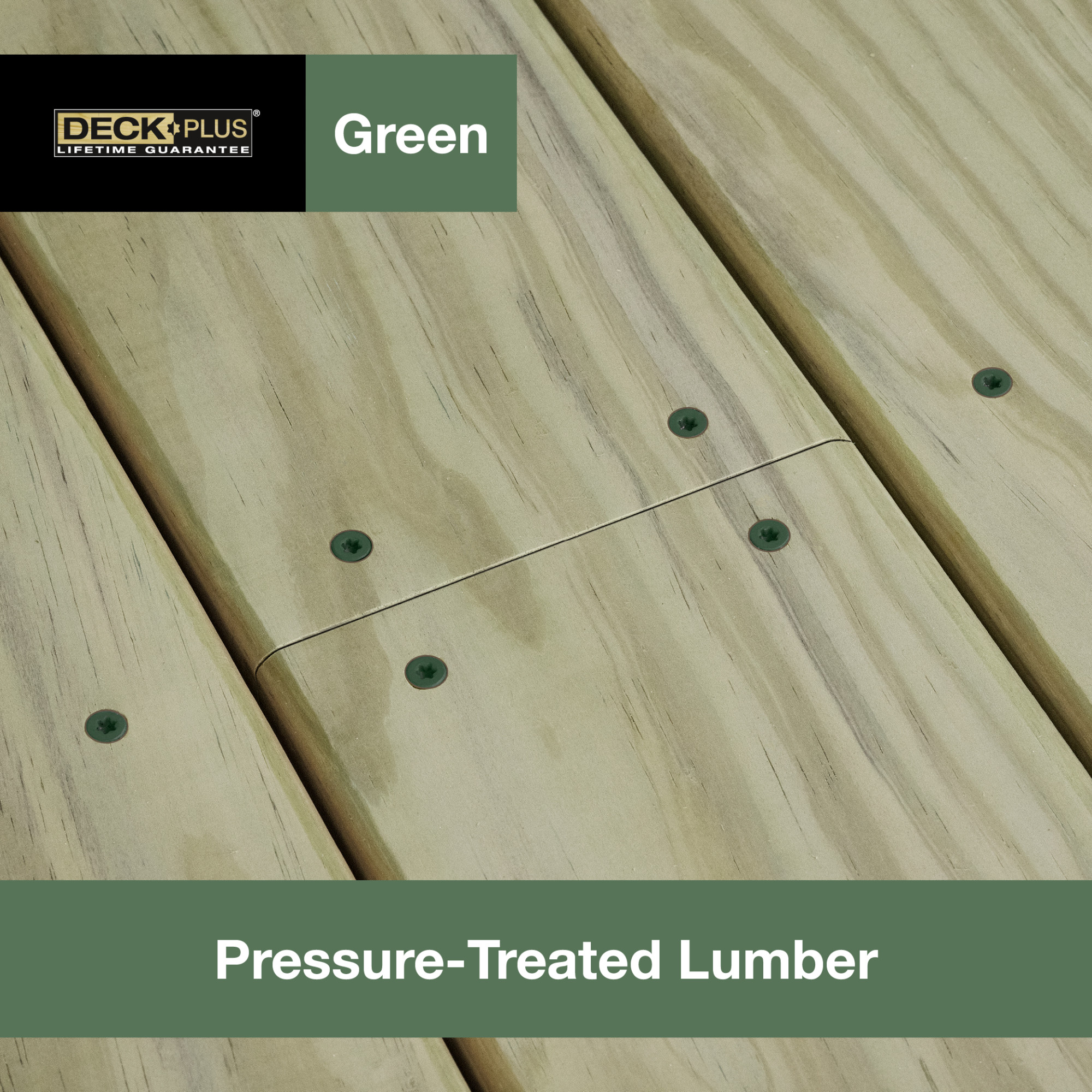 Deck Plus Green Deck Screws (#10 x 3-1/2 in.)