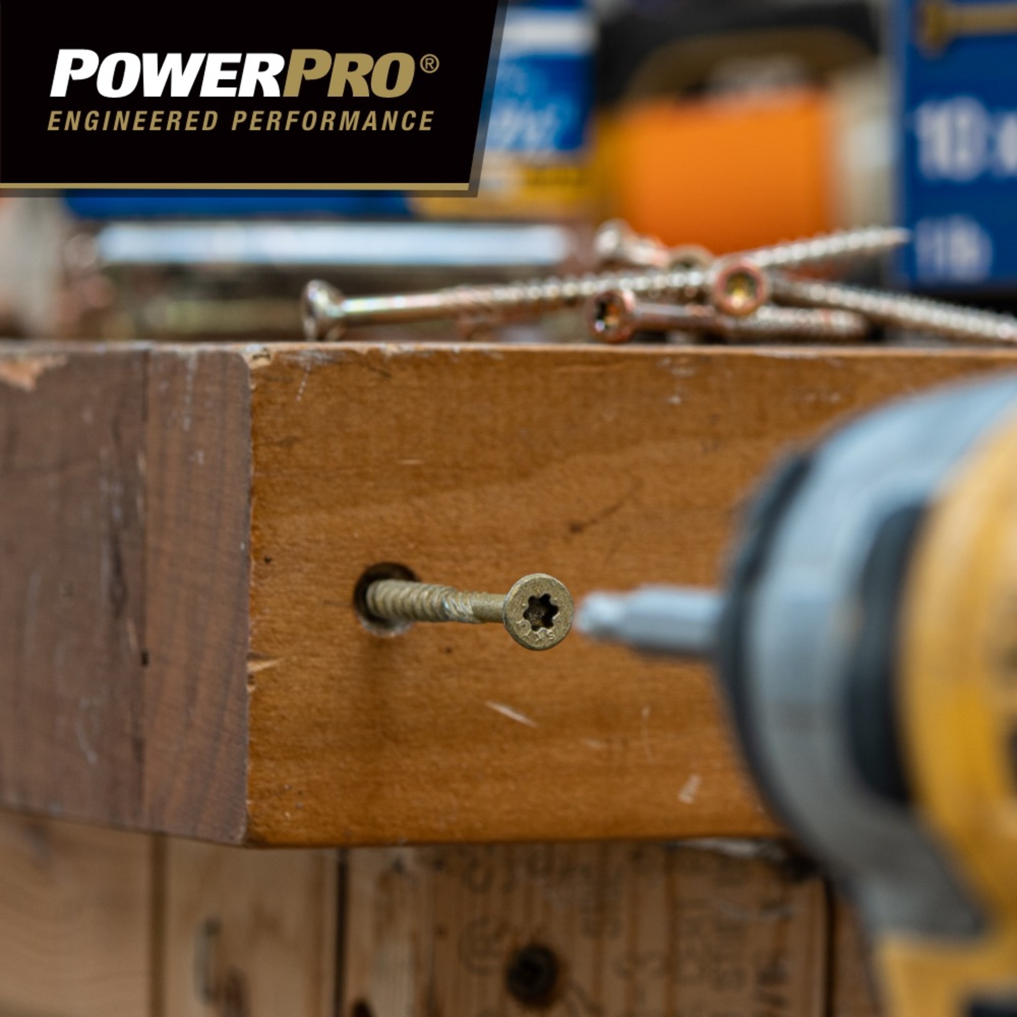 Power Pro Premium Bronze Exterior Wood Screws (#10 x 3-1/2 in.) - 1000 pc