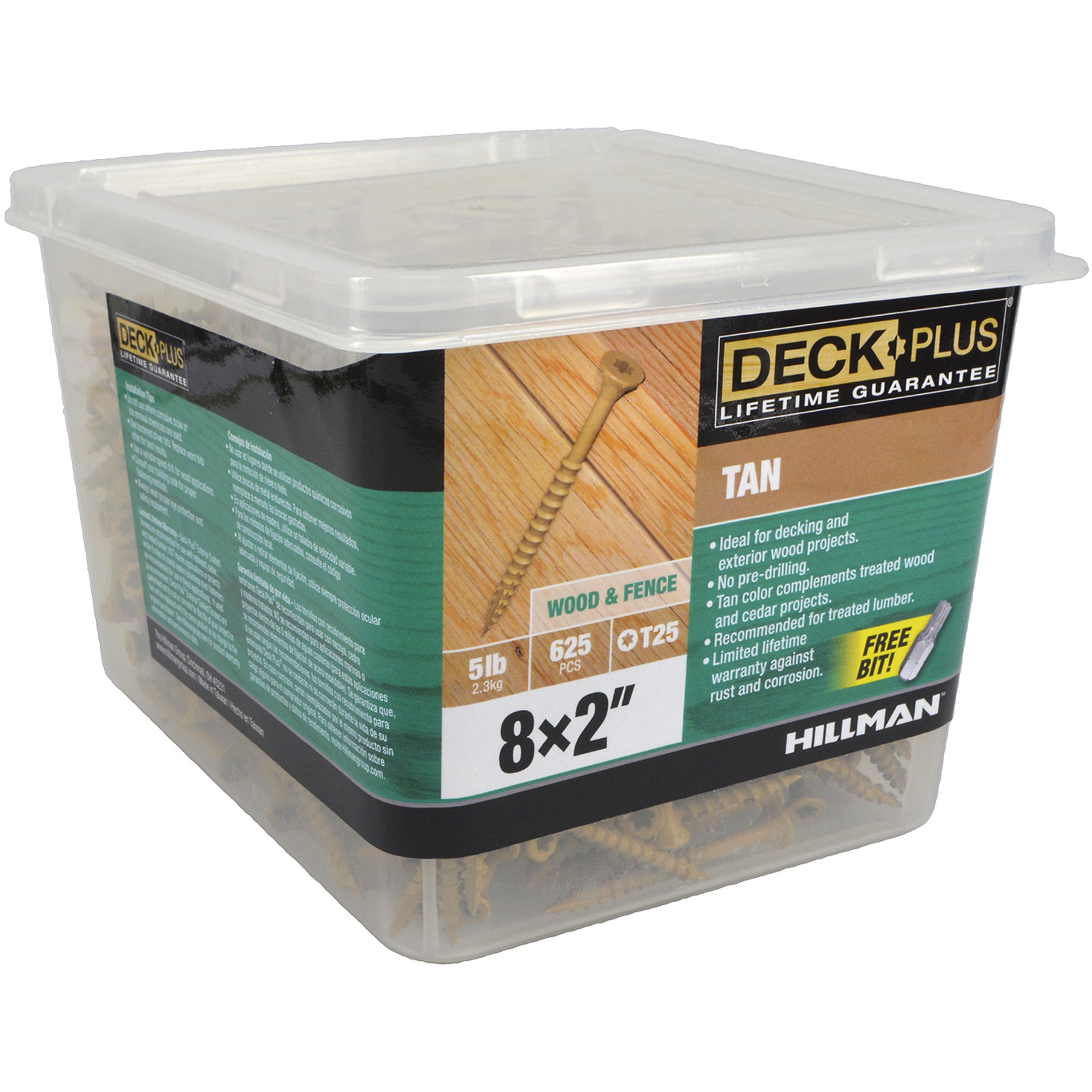 Deck Plus Tan Deck Screws (#8 x 2 in.)