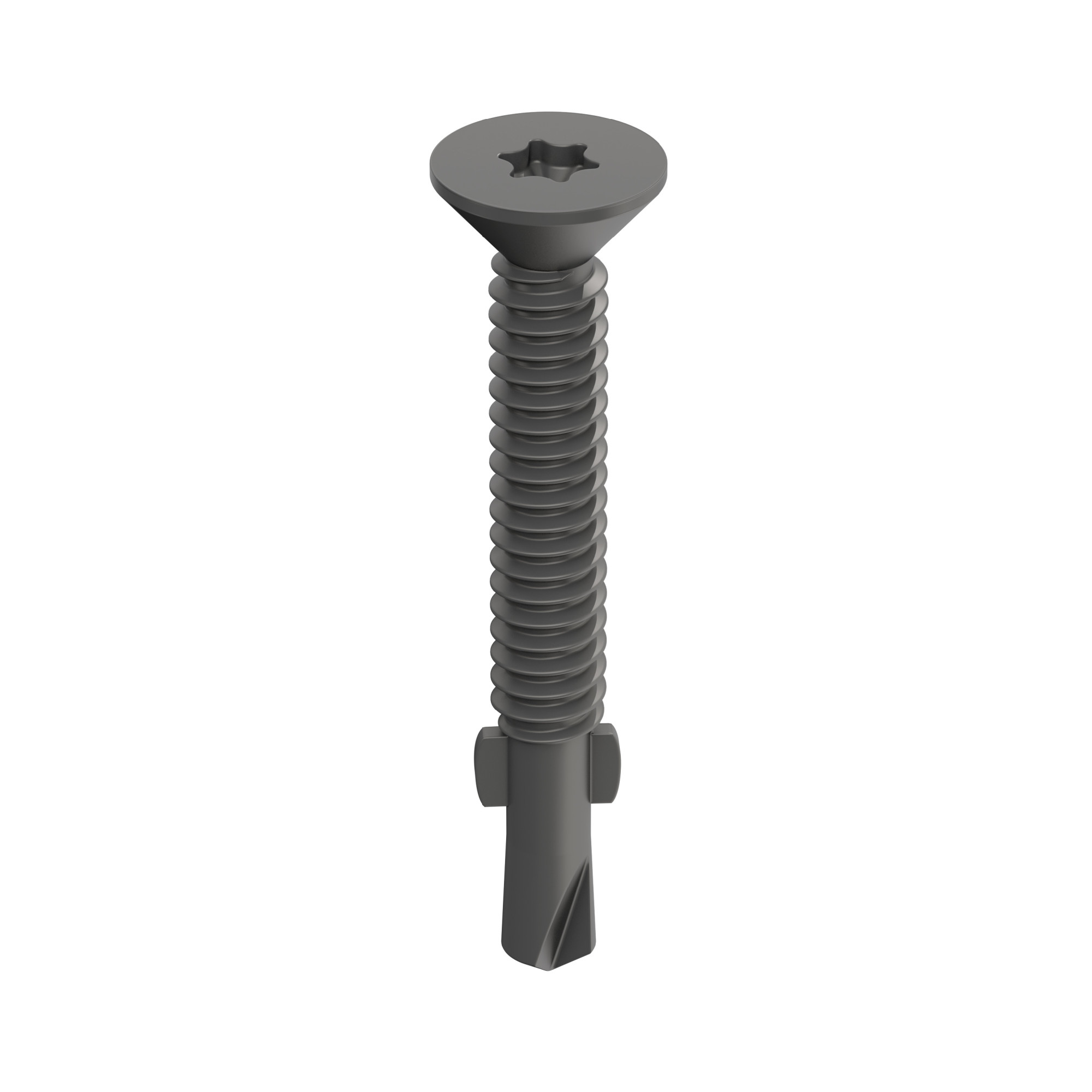 Power Pro Prower Pro Premium Flat Gray Epoxy Self-Drilling Screws (¼"-20 × 3 in.) 140pc