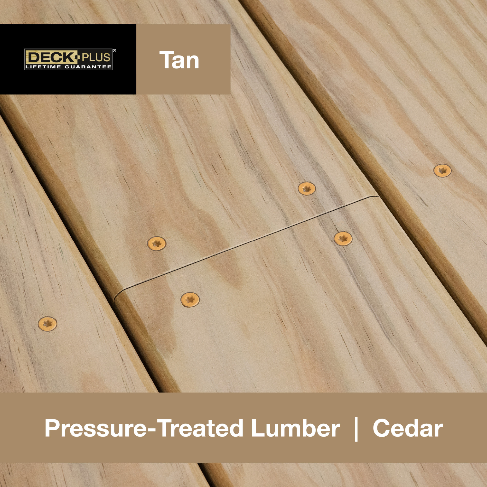Deck Plus Tan Deck Screws (#10 x 3-1/2 in.)