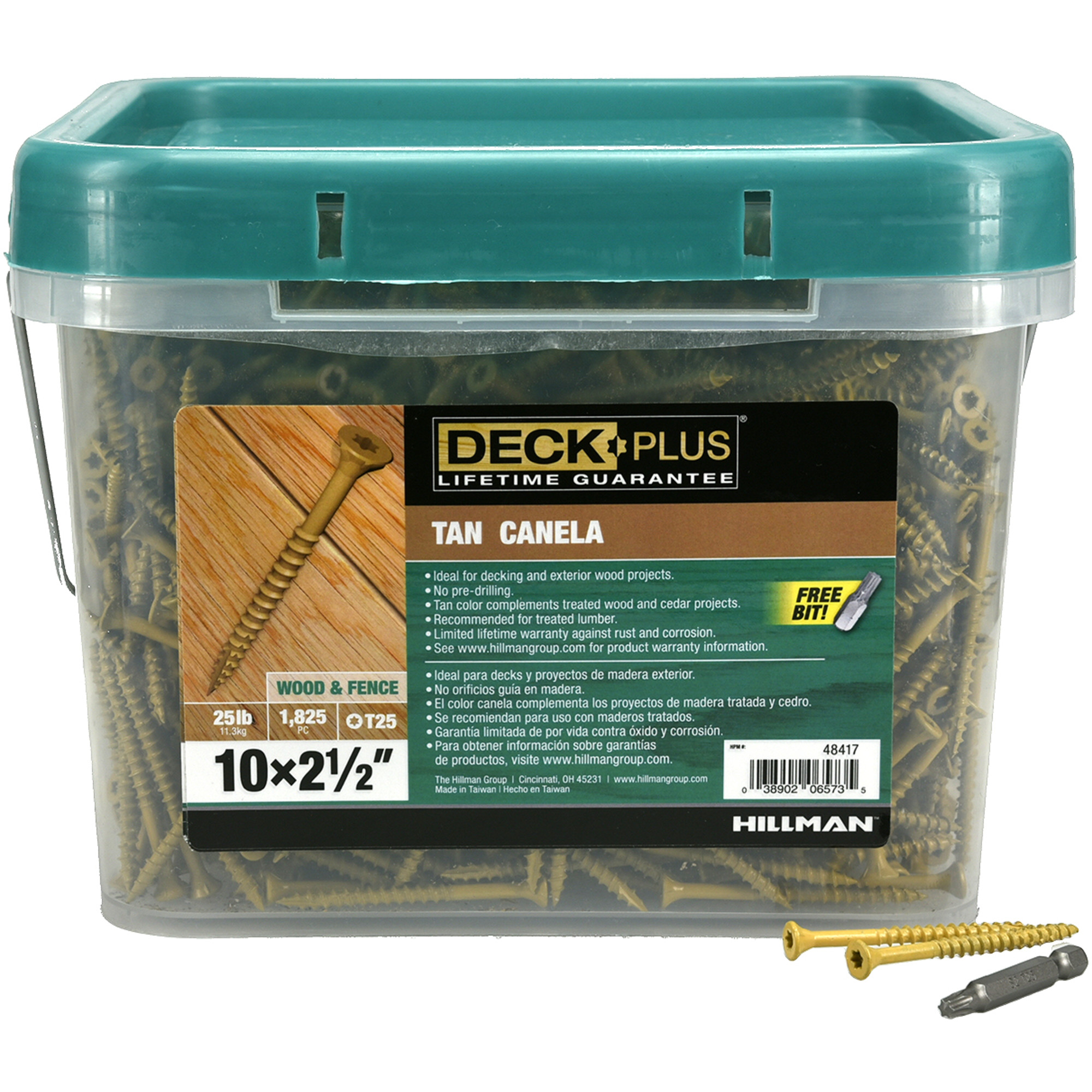 Deck Plus Tan Deck Screws (#10 x 2-1/2 in.)