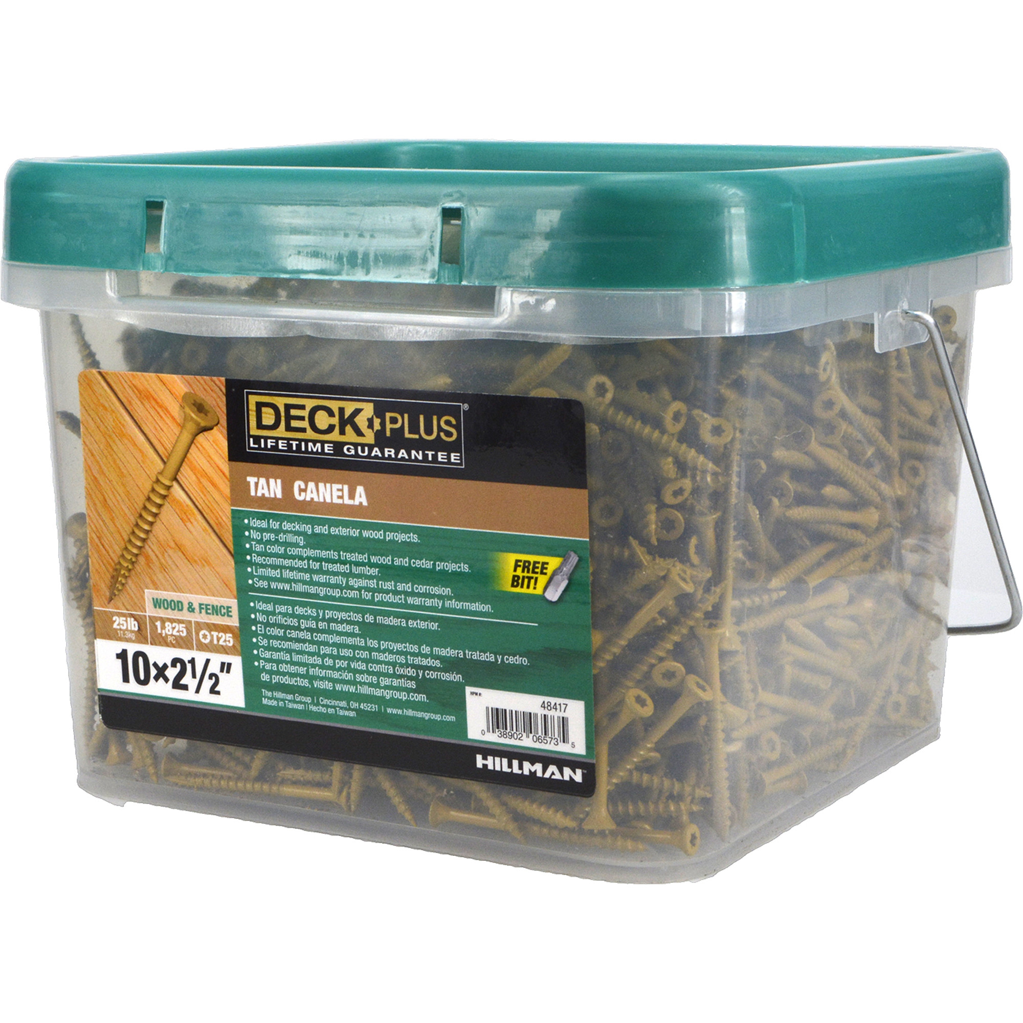 Deck Plus Tan Deck Screws (#10 x 2-1/2 in.)