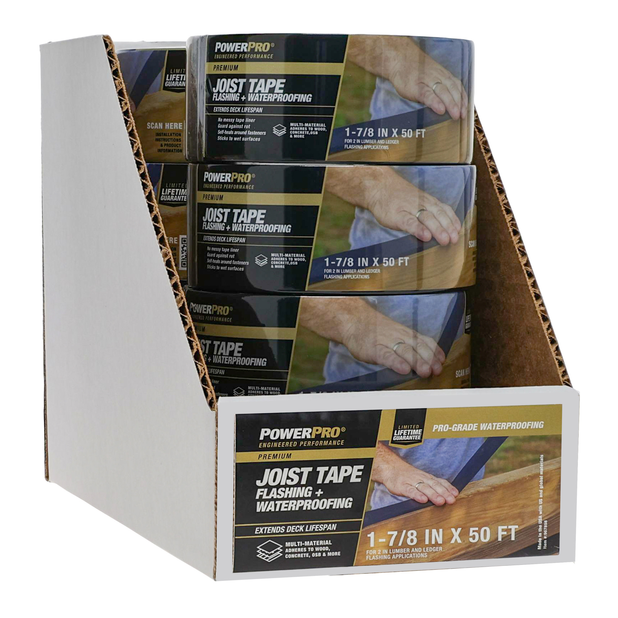 Power Pro Premium Exterior Deck Joist Flashing Tape (1.89 in. x 50 ft.)