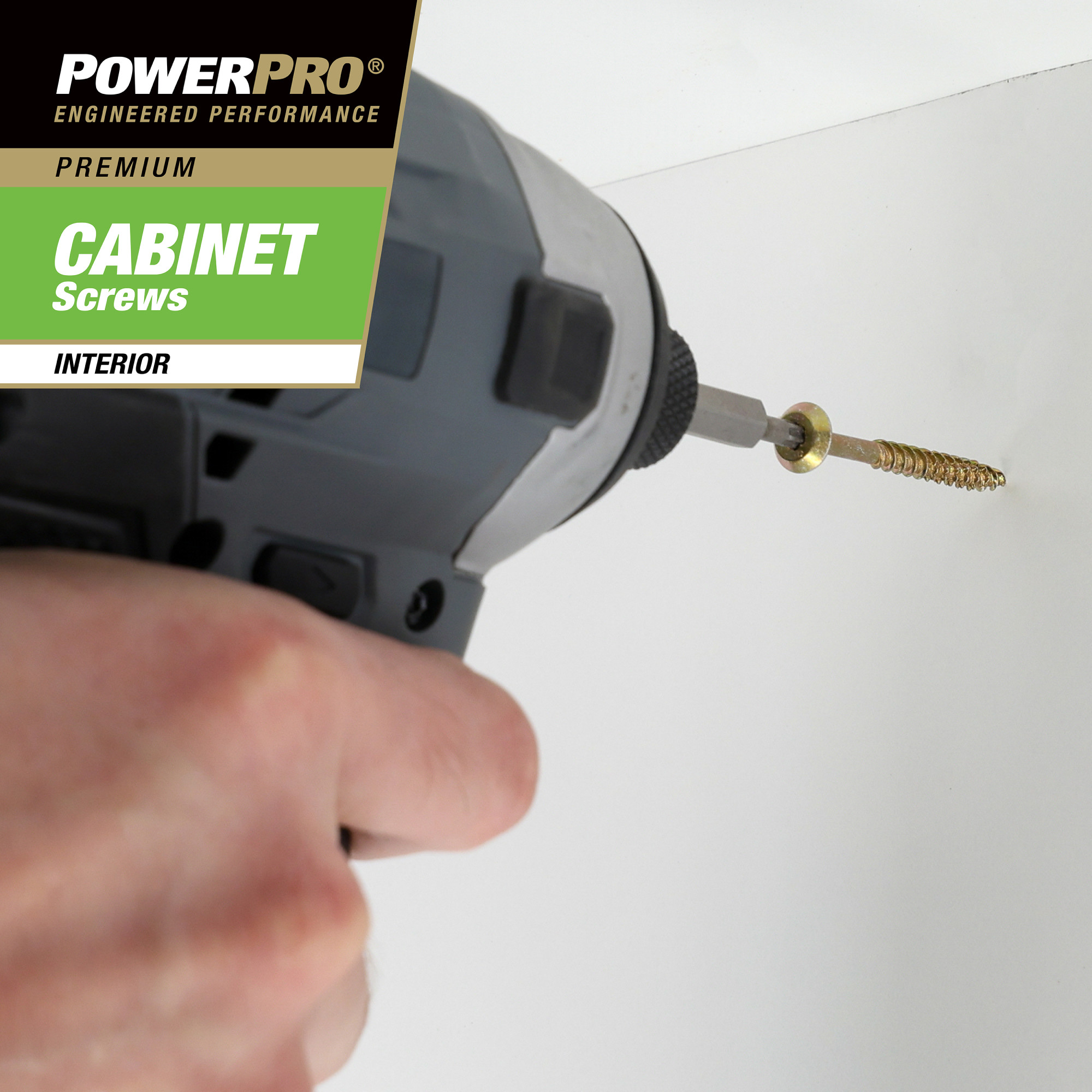 Power Pro&reg; Premium Interior Cabinet Screws (#8 x 1-3/4 in.) - 1lb Box