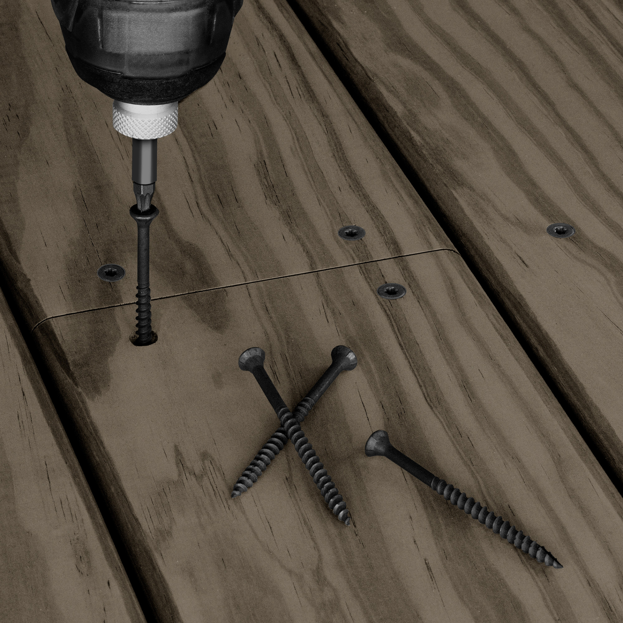 Deck Plus Black Deck Screws (#10 x 3 in.)