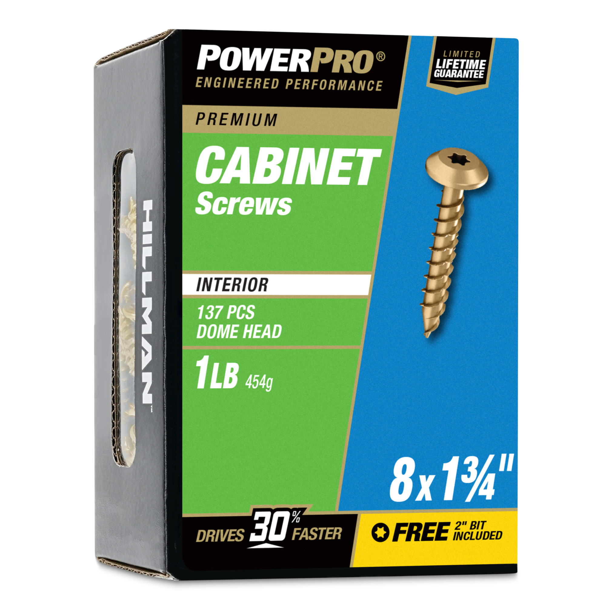 Power Pro&reg; Premium Interior Cabinet Screws (#8 x 1-3/4 in.) - 1lb Box