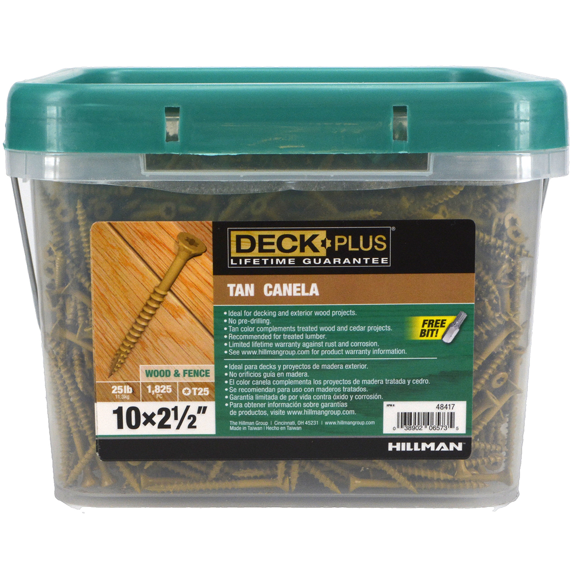 Deck Plus Tan Deck Screws (#10 x 2-1/2 in.)