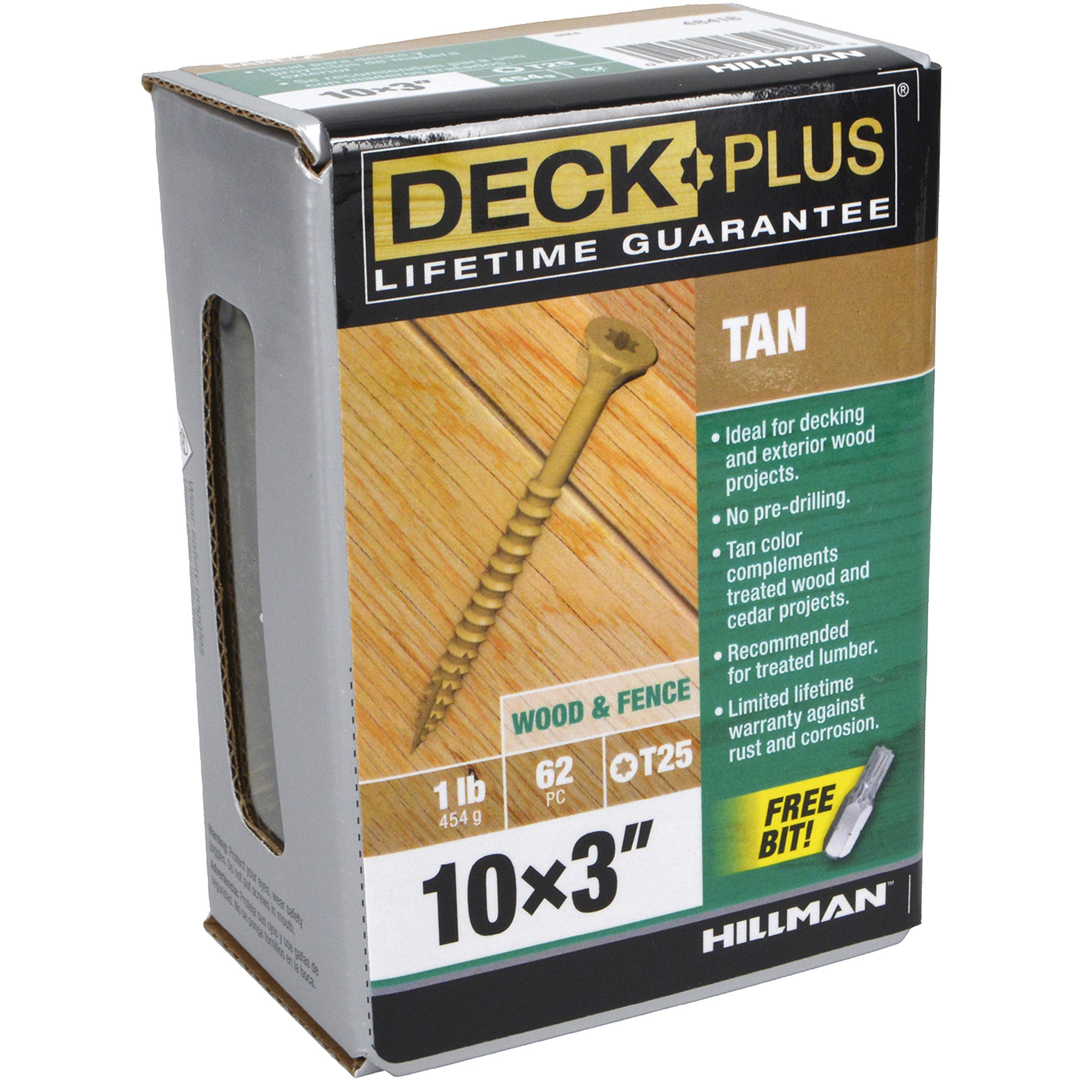 Deck Plus Tan Deck Screws (#10 x 3 in.)