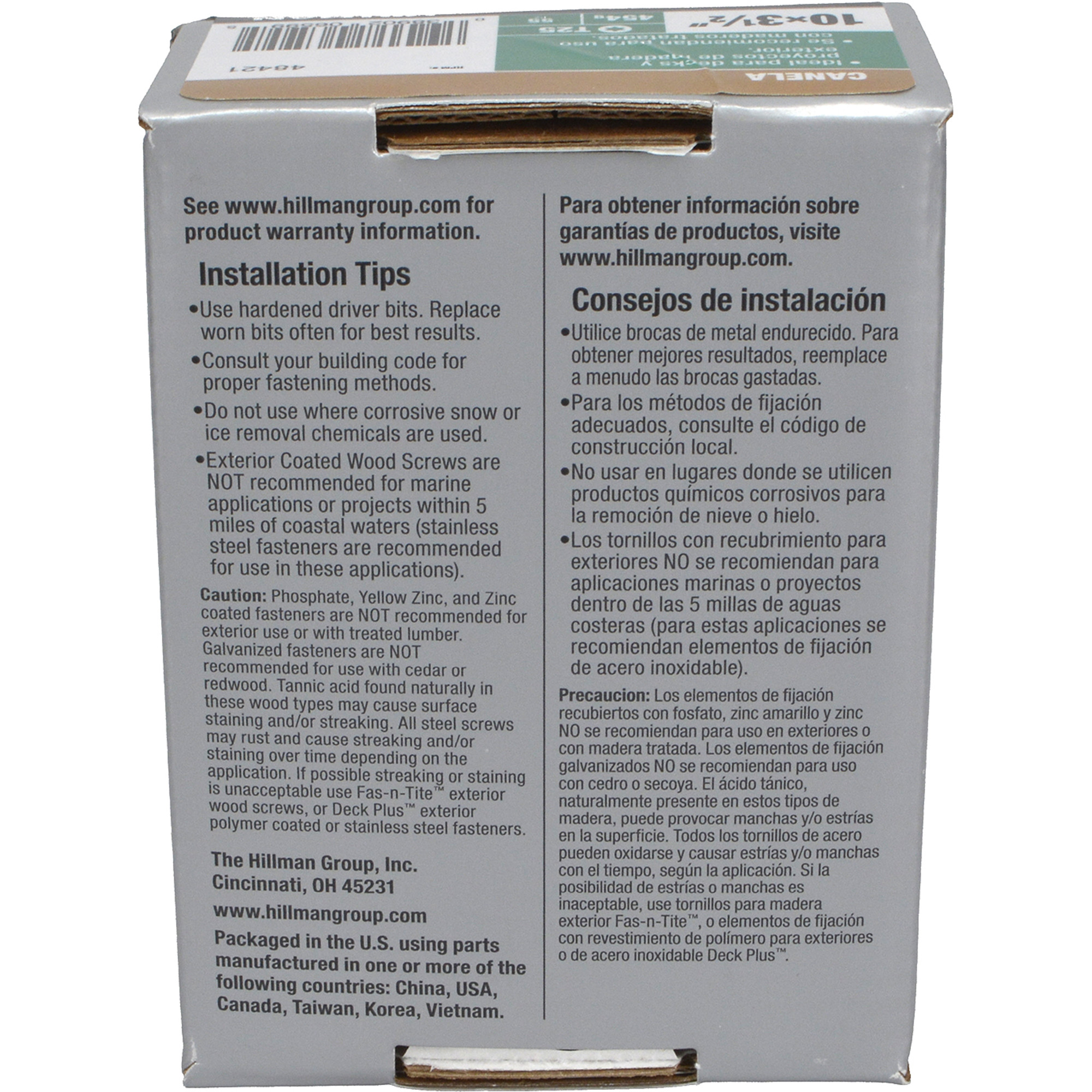 Deck Plus Tan Deck Screws (#10 x 3-1/2 in.)