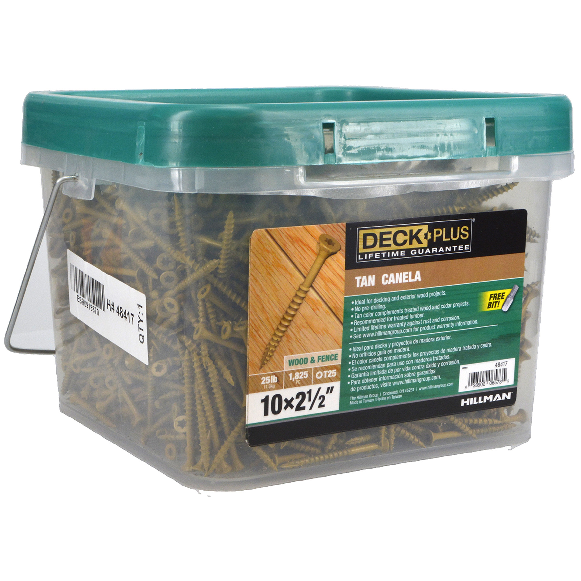 Deck Plus Tan Deck Screws (#10 x 2-1/2 in.)