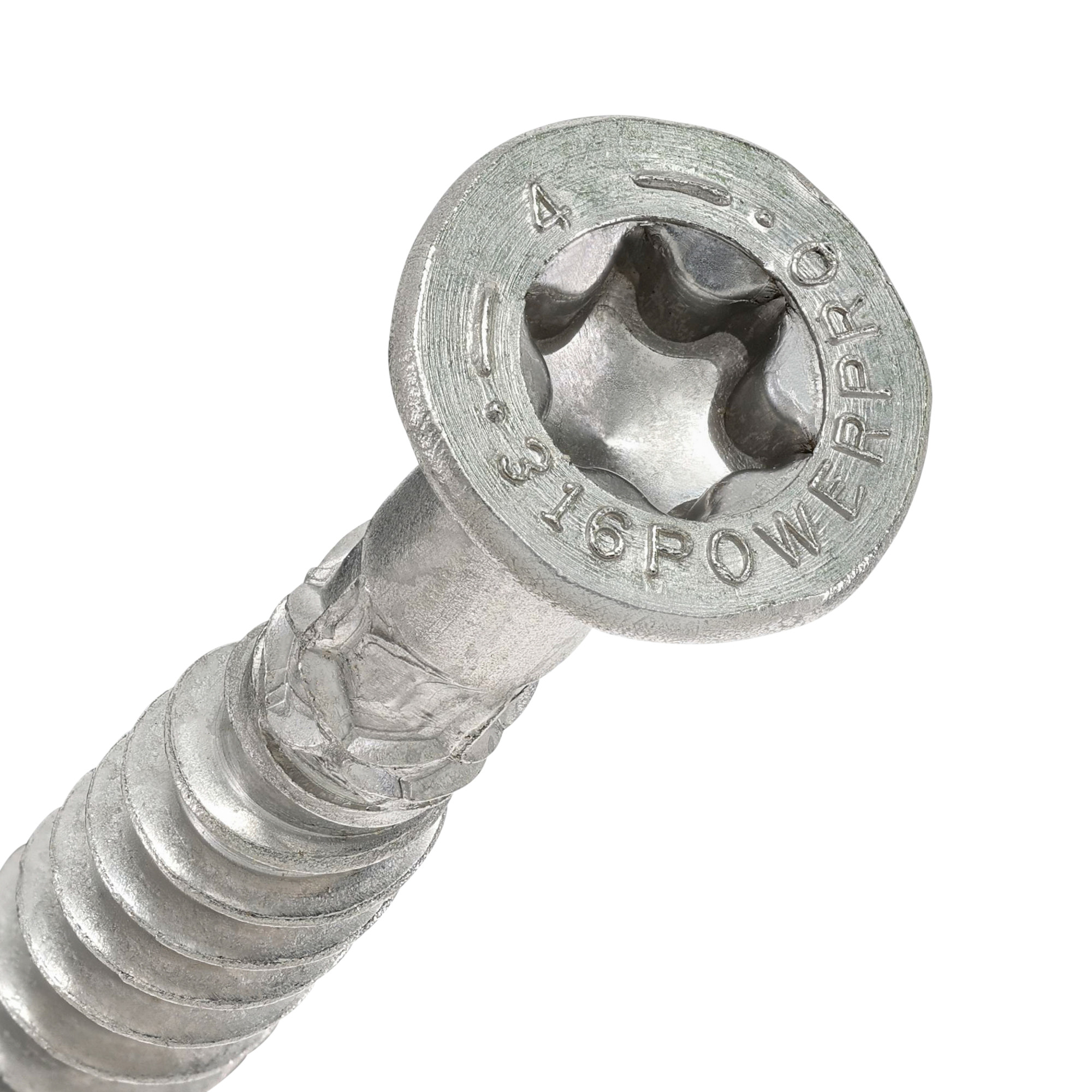 Power Pro 316SS Heavy Duty TimberWood Structural Screws (3/8 in. x 4 in.) - 1pc