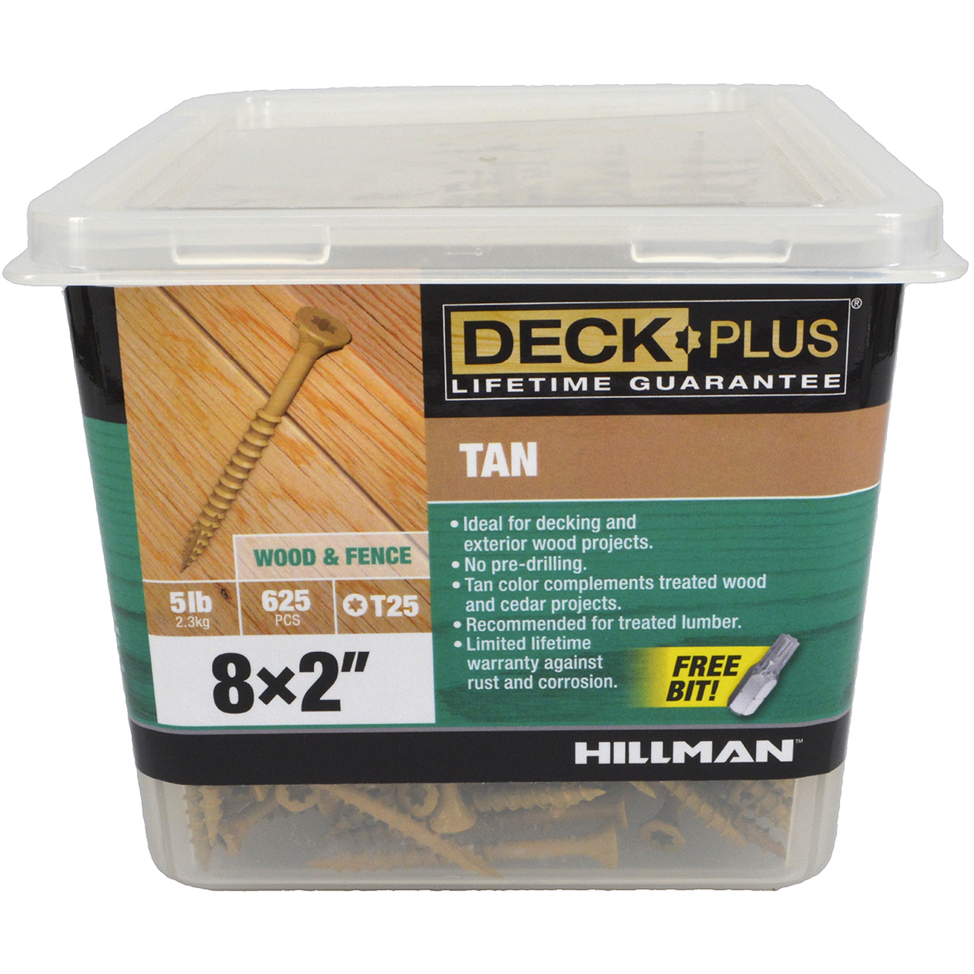 Deck Plus Tan Deck Screws (#8 x 2 in.)