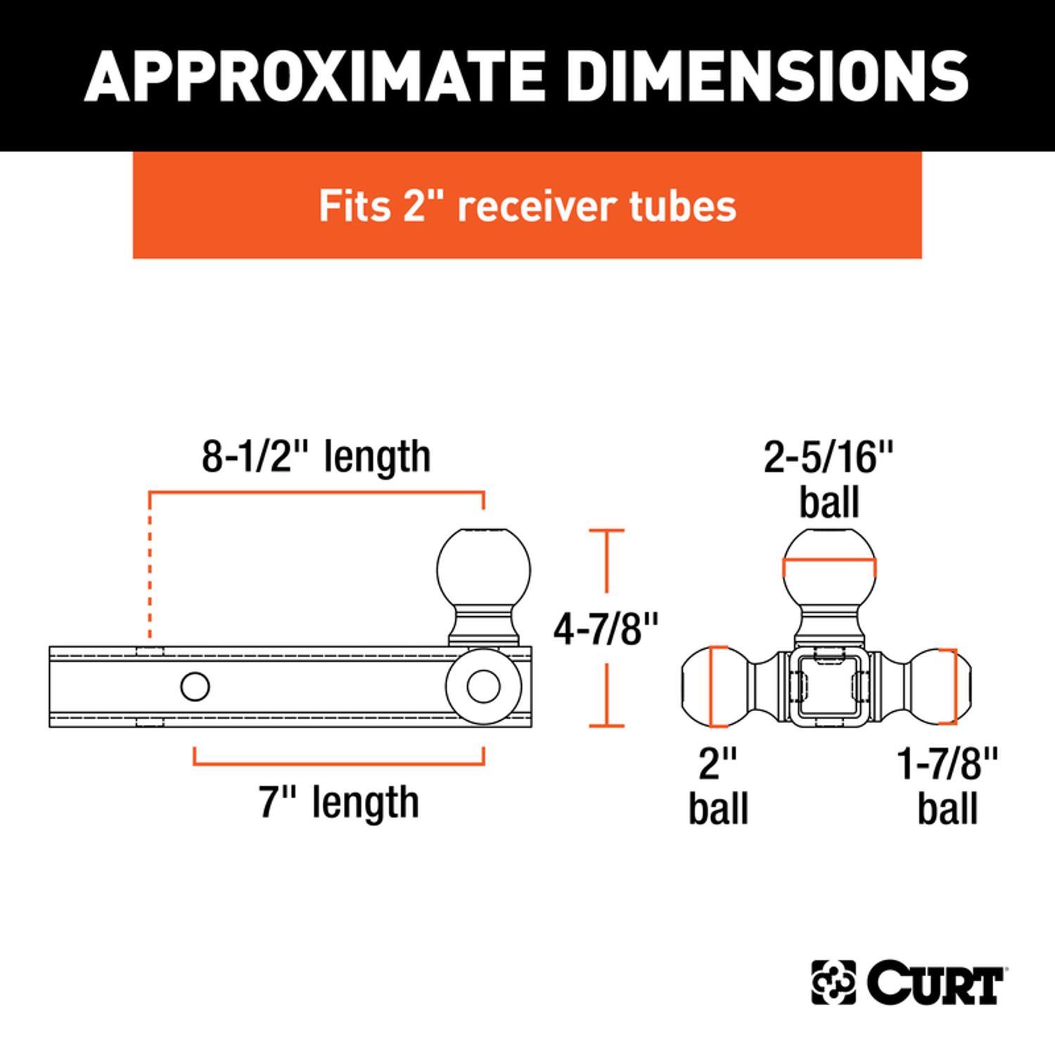 CURT Tri-Ball Mount