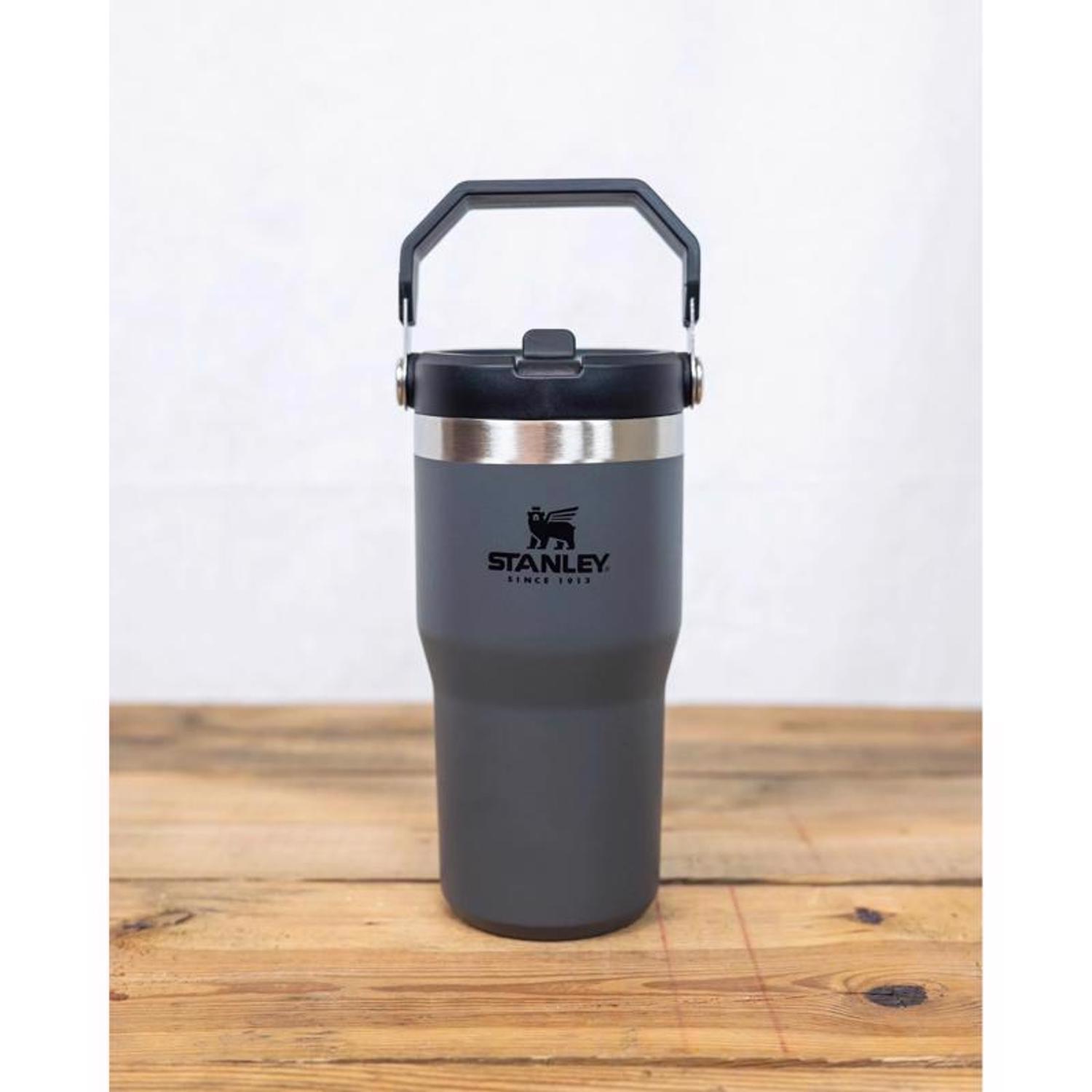 Stanley The IceFlow 20 oz Charcoal BPA Free Double-wall vacuum insulation Insulated Straw Tumbler