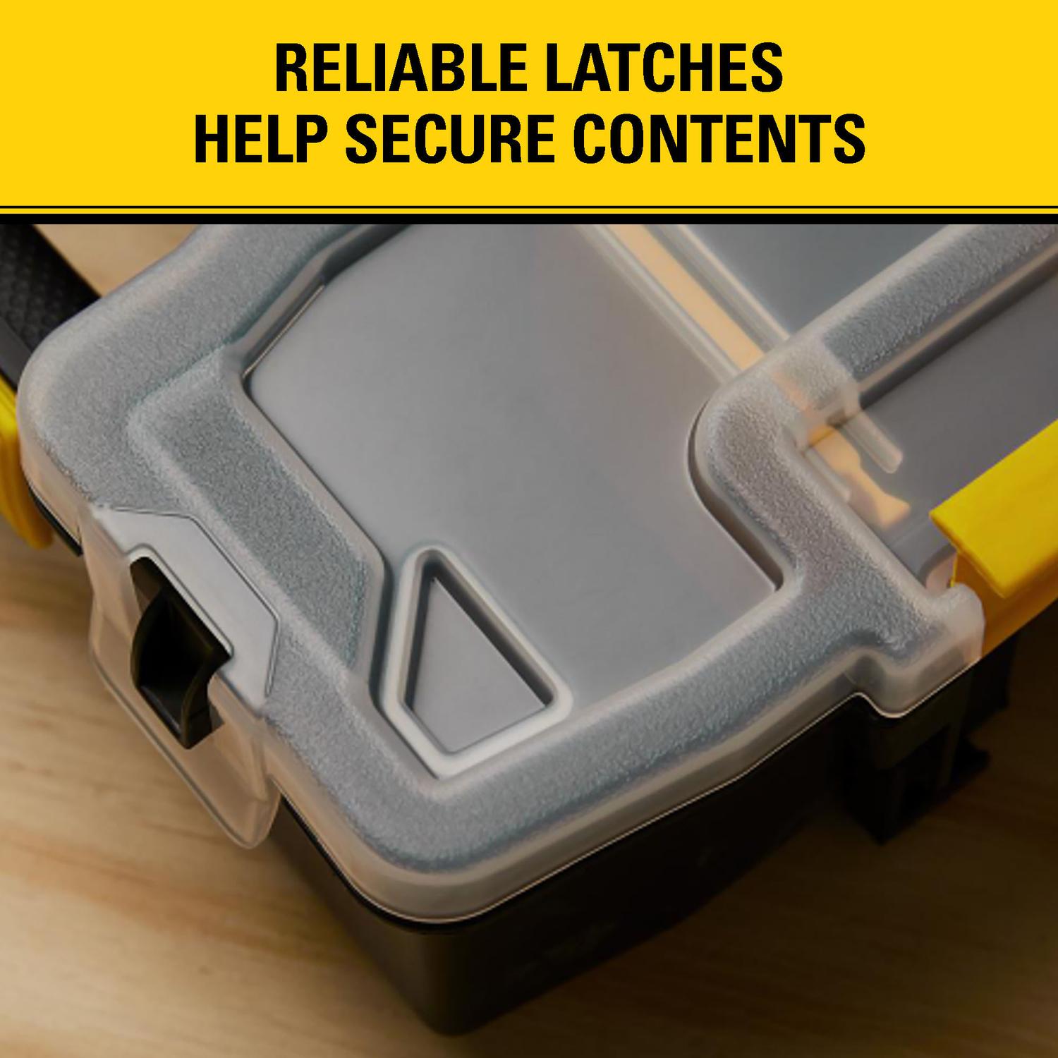 Stanley SortMaster 8.5 in. W X 2.9 in. H Storage Organizer Plastic 8 compartments Black/Yellow