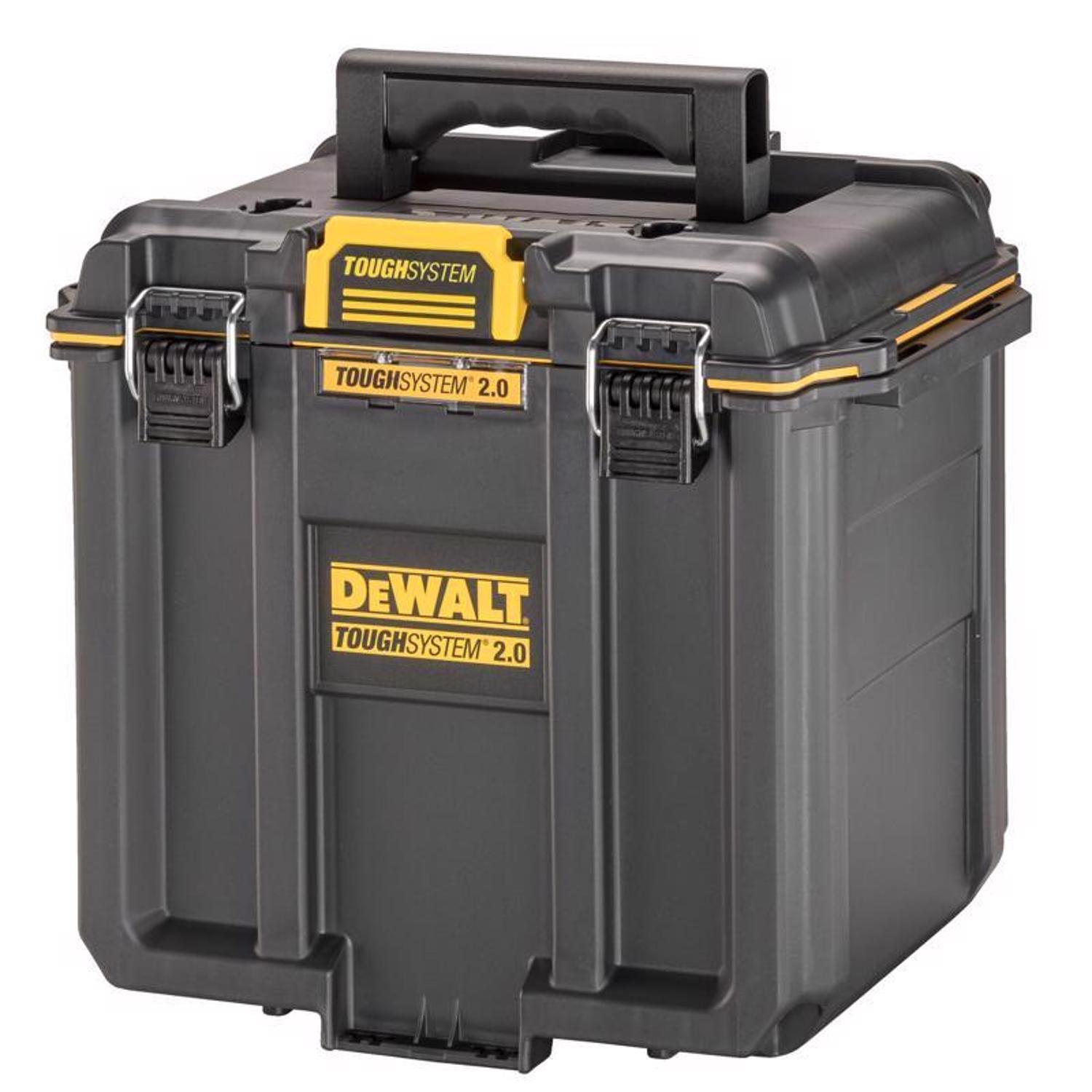 DeWalt ToughSystem 2.0 15.3 in. Deep Half Tool Box Black/Yellow