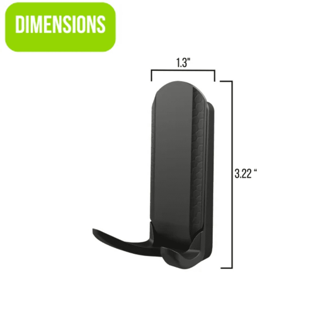 Gator Magnetics MINI Magnetic Dual Hook Black - 15lb Capacity